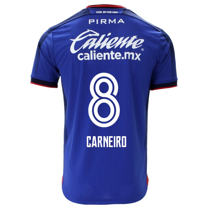 Pánské Gonzalo Carneiro #8 Modrý Domů Hráčské Dresy 2023/24 Dres