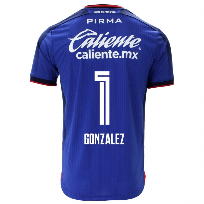 Pánské Itzayana Gonzalez #1 Modrý Domů Hráčské Dresy 2023/24 Dres