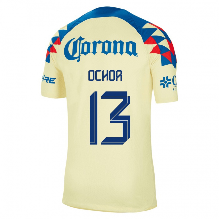 Pánské Guillermo Ochoa #13 Žlutá Domů Hráčské Dresy 2023/24 Dres