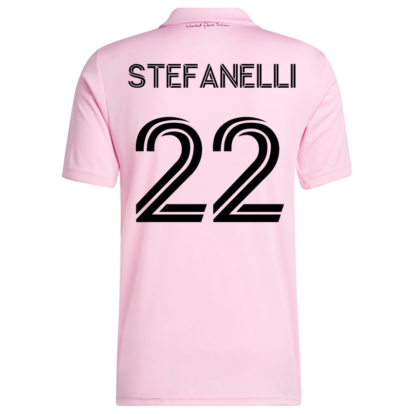Pánské Nicolás Stefanelli #22 Růžový Domů Hráčské Dresy 2023/24 Dres