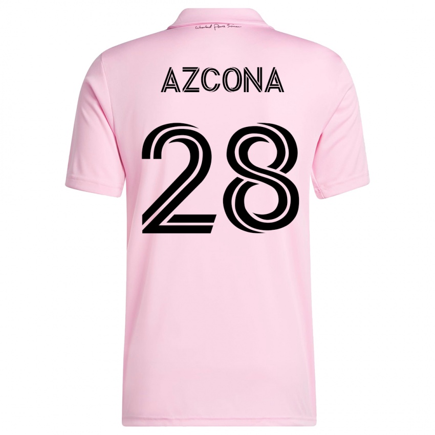 Pánské Edison Azcona #28 Růžový Domů Hráčské Dresy 2023/24 Dres