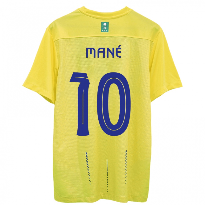 Pánské Sadio Mane #10 Žlutá Domů Hráčské Dresy 2023/24 Dres