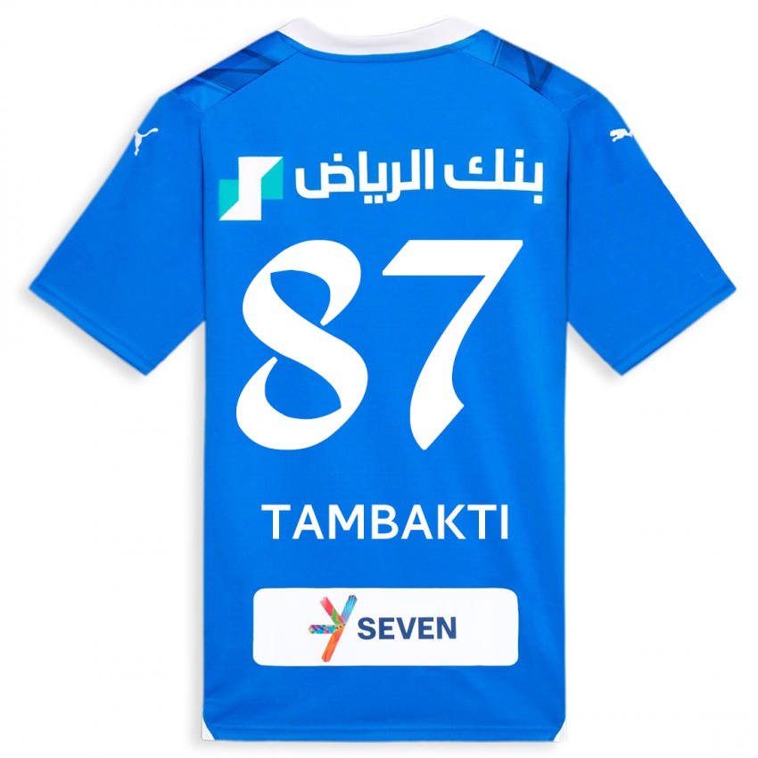 Pánské Hassan Tambakti #87 Modrý Domů Hráčské Dresy 2023/24 Dres