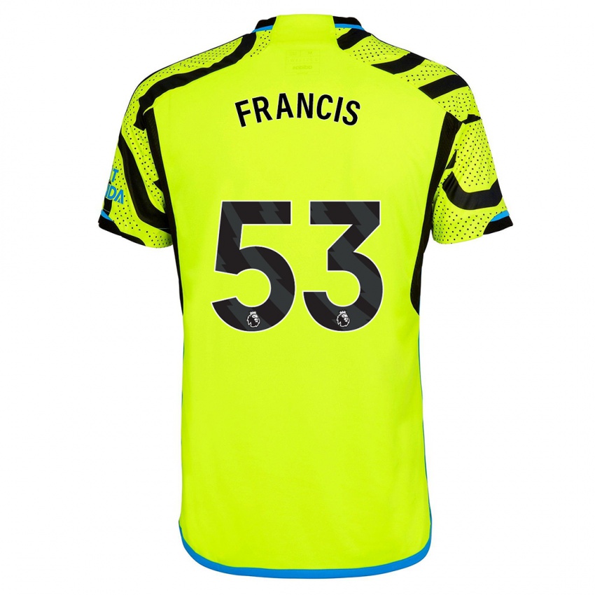 Pánské Jack Henry Francis #53 Žlutá Daleko Hráčské Dresy 2023/24 Dres