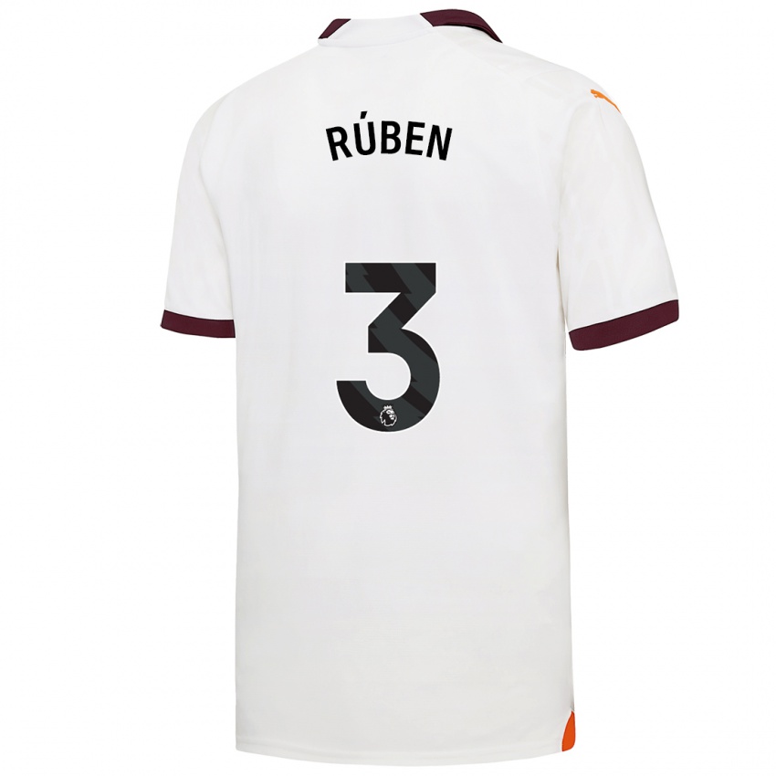 Pánské Ruben Dias #3 Bílý Daleko Hráčské Dresy 2023/24 Dres