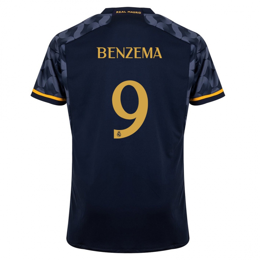 Pánské Karim Benzema #9 Tmavě Modrá Daleko Hráčské Dresy 2023/24 Dres