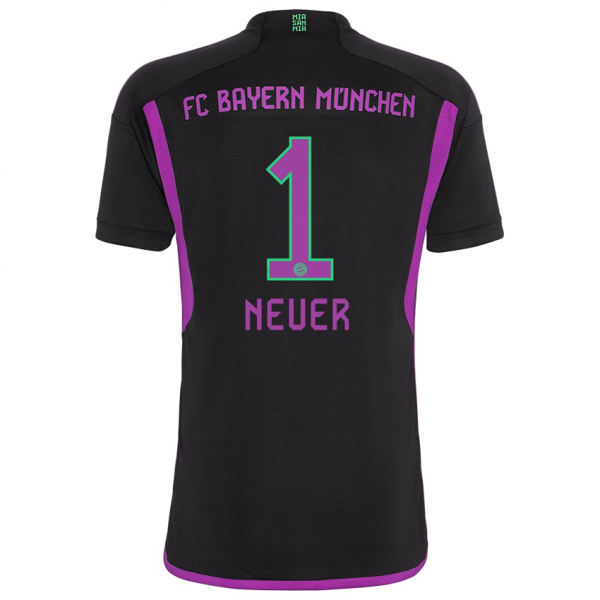 Pánské Manuel Neuer #1 Černá Daleko Hráčské Dresy 2023/24 Dres