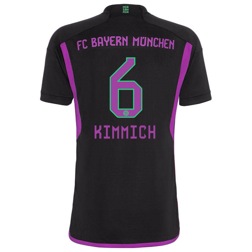 Pánské Joshua Kimmich #6 Černá Daleko Hráčské Dresy 2023/24 Dres