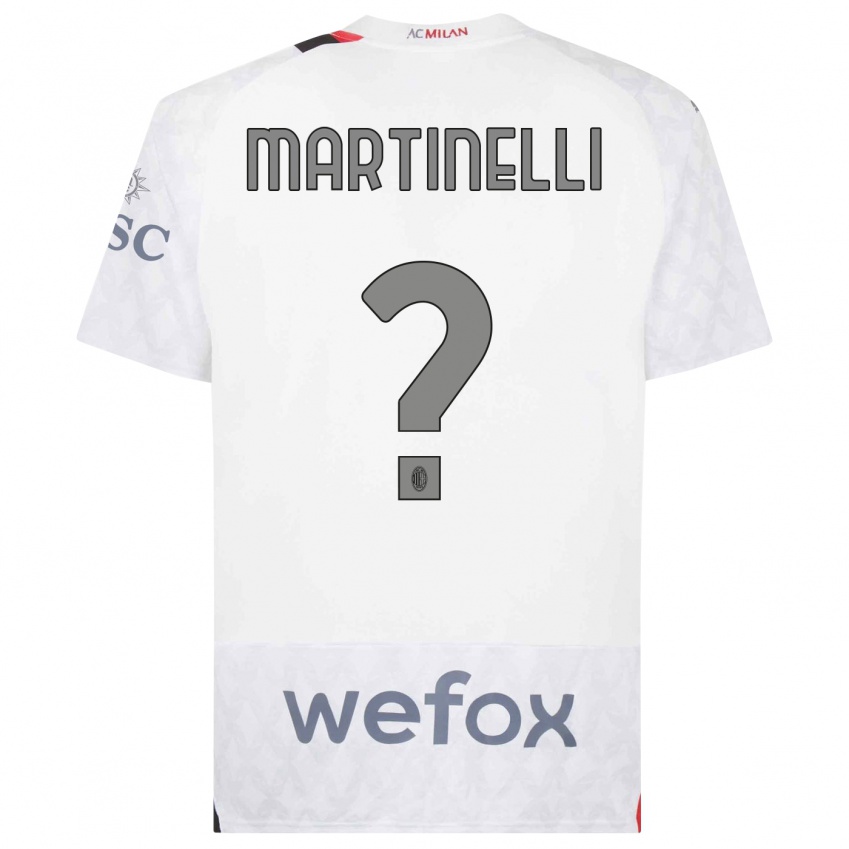 Pánské Riccardo Martinelli #0 Bílý Daleko Hráčské Dresy 2023/24 Dres