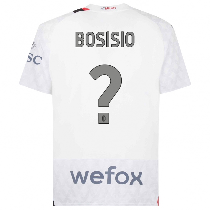 Pánské Josue Bosisio #0 Bílý Daleko Hráčské Dresy 2023/24 Dres