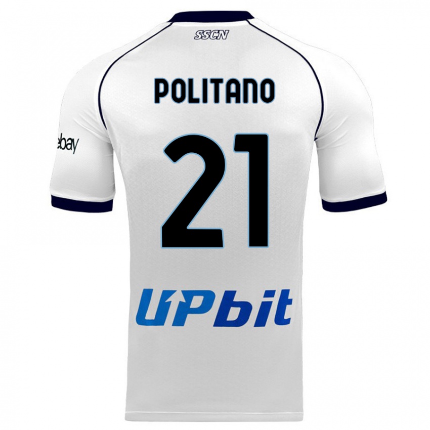 Pánské Matteo Politano #21 Bílý Daleko Hráčské Dresy 2023/24 Dres