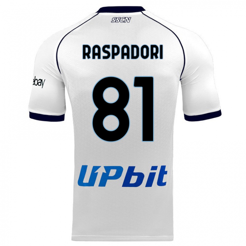 Pánské Giacomo Raspadori #81 Bílý Daleko Hráčské Dresy 2023/24 Dres