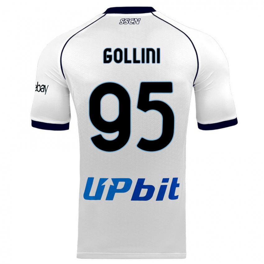 Pánské Pierluigi Gollini #95 Bílý Daleko Hráčské Dresy 2023/24 Dres