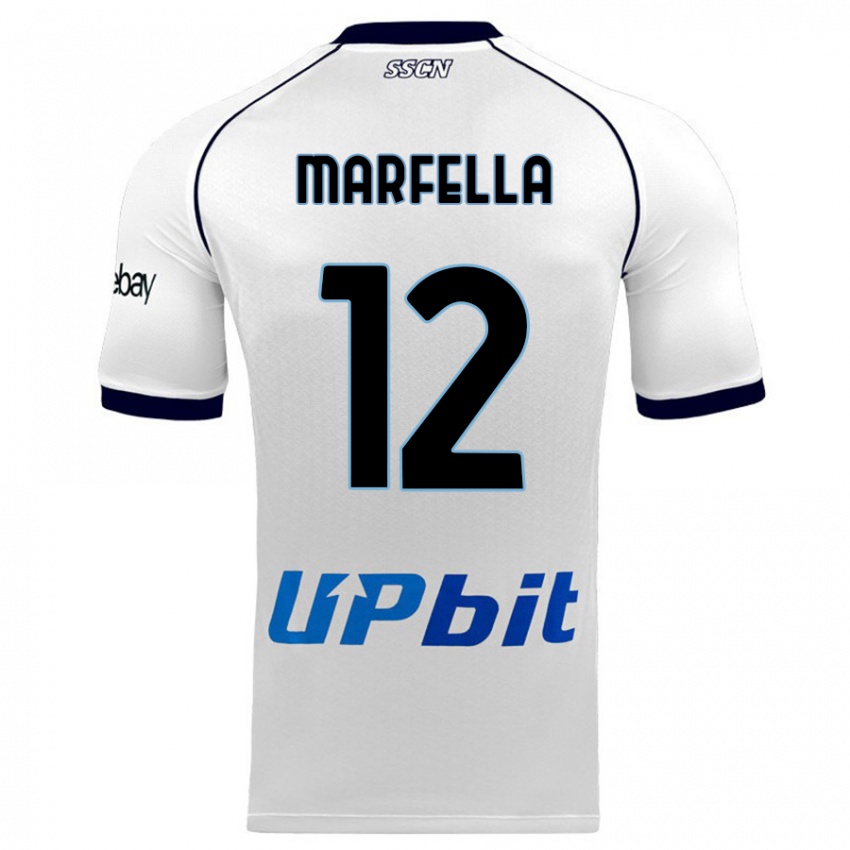 Pánské Davide Marfella #12 Bílý Daleko Hráčské Dresy 2023/24 Dres