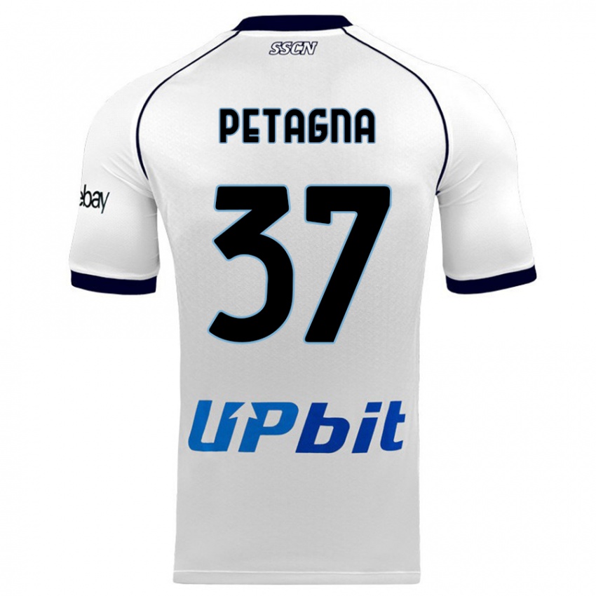 Pánské Andrea Petagna #37 Bílý Daleko Hráčské Dresy 2023/24 Dres