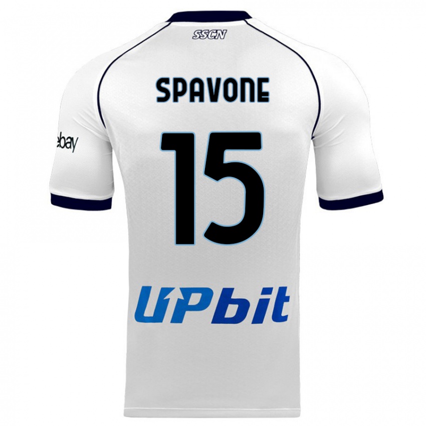 Pánské Alessandro Spavone #15 Bílý Daleko Hráčské Dresy 2023/24 Dres