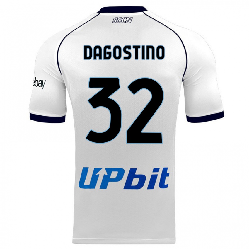 Pánské Giuseppe Dagostino #32 Bílý Daleko Hráčské Dresy 2023/24 Dres