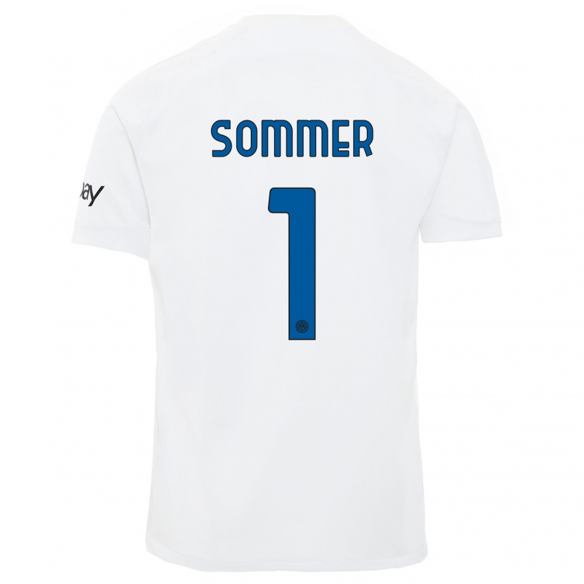 Pánské Yann Sommer #1 Bílý Daleko Hráčské Dresy 2023/24 Dres