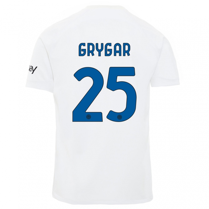 Pánské Samuel Grygar #25 Bílý Daleko Hráčské Dresy 2023/24 Dres