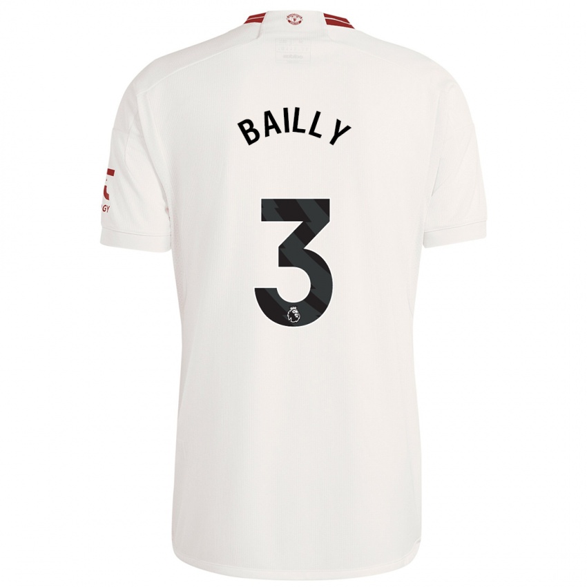 Pánské Eric Bailly #3 Bílý Třetí Hráčské Dresy 2023/24 Dres