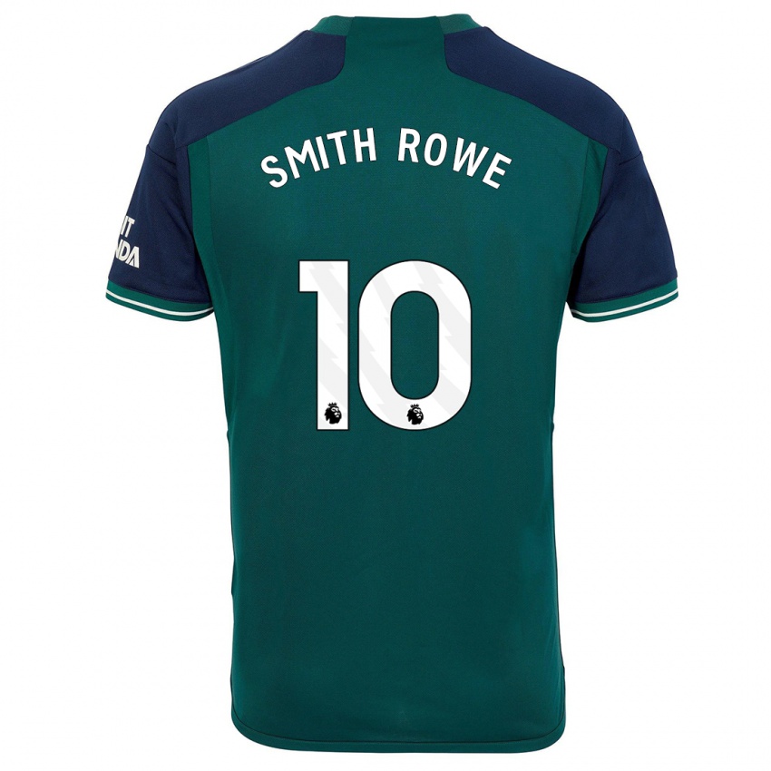 Pánské Emile Smith Rowe #10 Zelená Třetí Hráčské Dresy 2023/24 Dres