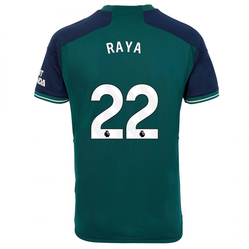 Pánské David Raya #22 Zelená Třetí Hráčské Dresy 2023/24 Dres