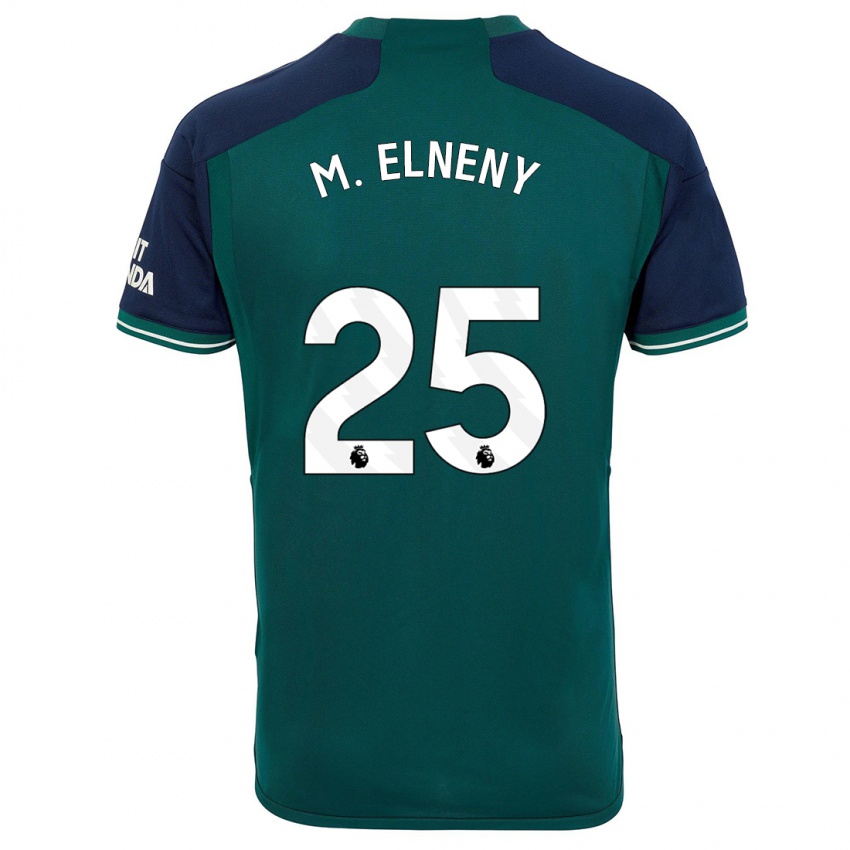 Pánské Mohamed Elneny #25 Zelená Třetí Hráčské Dresy 2023/24 Dres