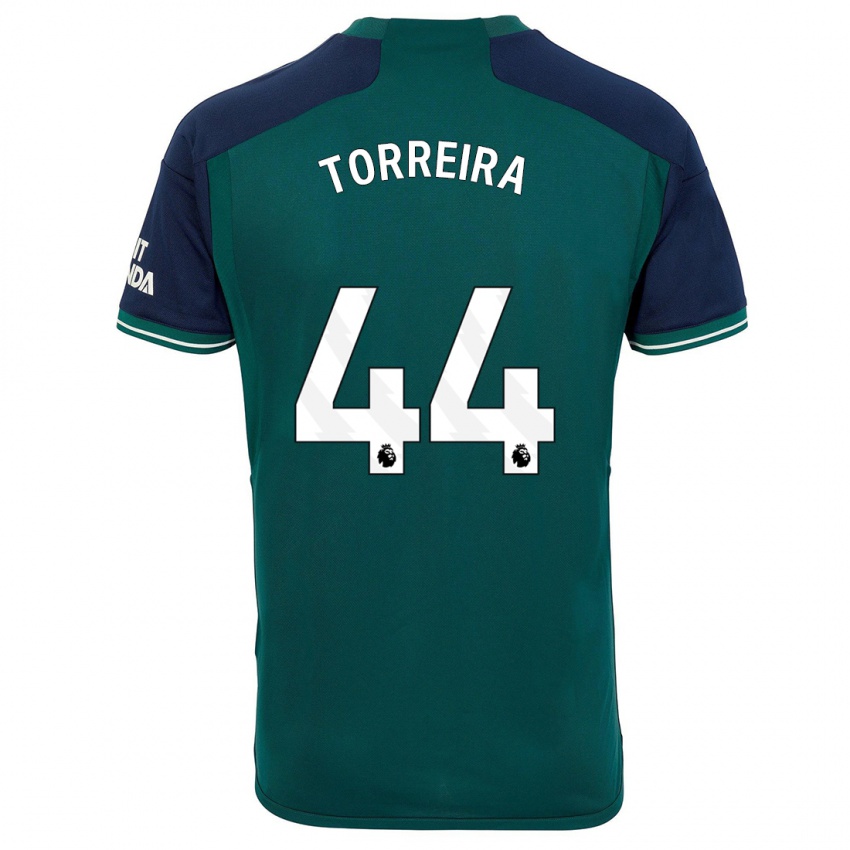 Pánské Lucas Torreira #44 Zelená Třetí Hráčské Dresy 2023/24 Dres