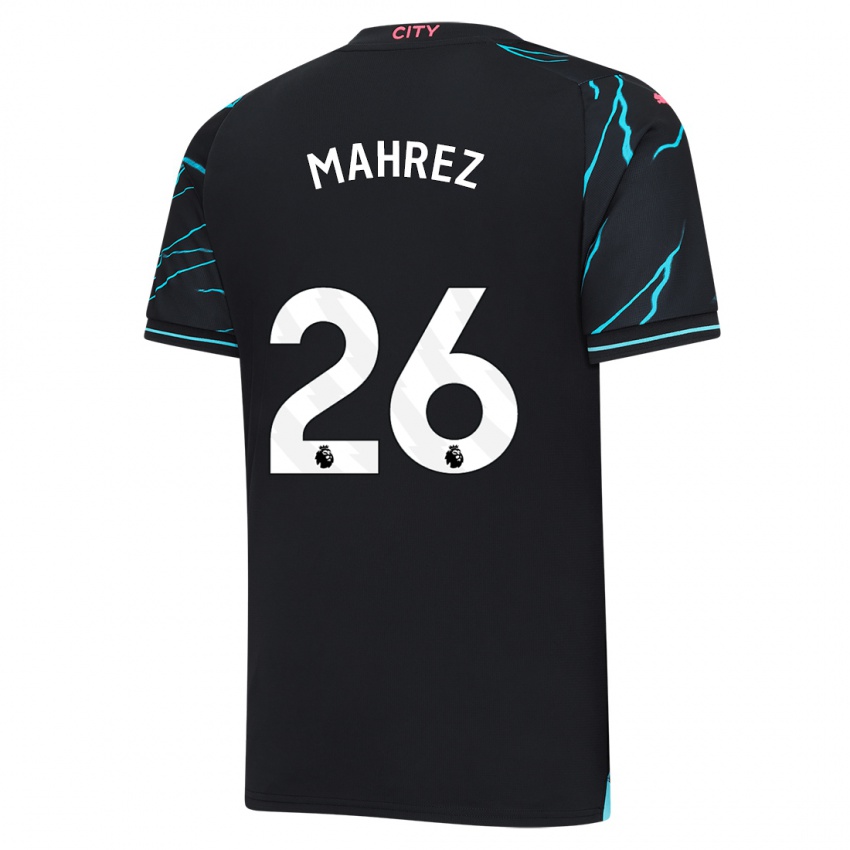 Pánské Riyad Mahrez #26 Tmavě Modrá Třetí Hráčské Dresy 2023/24 Dres