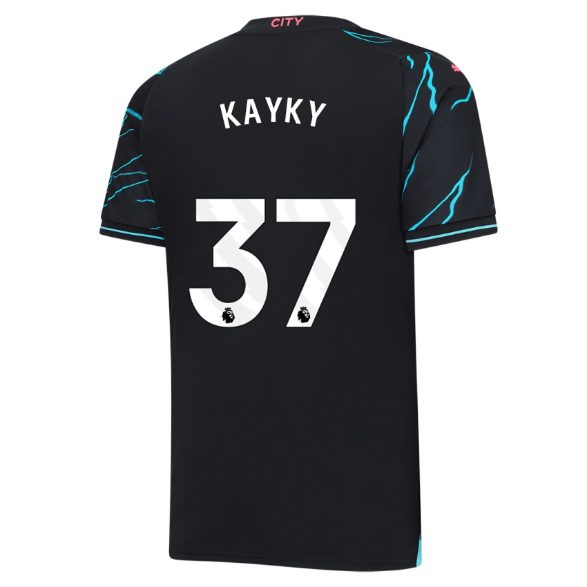 Pánské Kayky #37 Tmavě Modrá Třetí Hráčské Dresy 2023/24 Dres