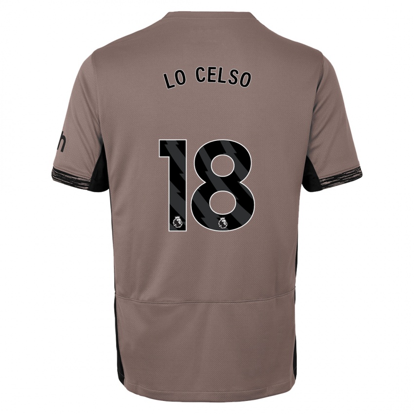 Pánské Giovani Lo Celso #18 Tmavě Béžová Třetí Hráčské Dresy 2023/24 Dres