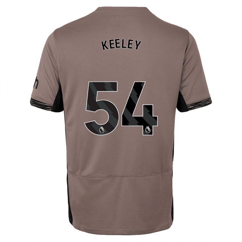 Pánské Josh Keeley #54 Tmavě Béžová Třetí Hráčské Dresy 2023/24 Dres