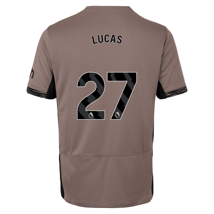 Pánské Lucas Moura #27 Tmavě Béžová Třetí Hráčské Dresy 2023/24 Dres