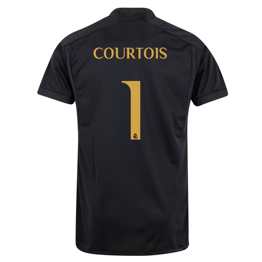 Pánské Thibaut Courtois #1 Černá Třetí Hráčské Dresy 2023/24 Dres