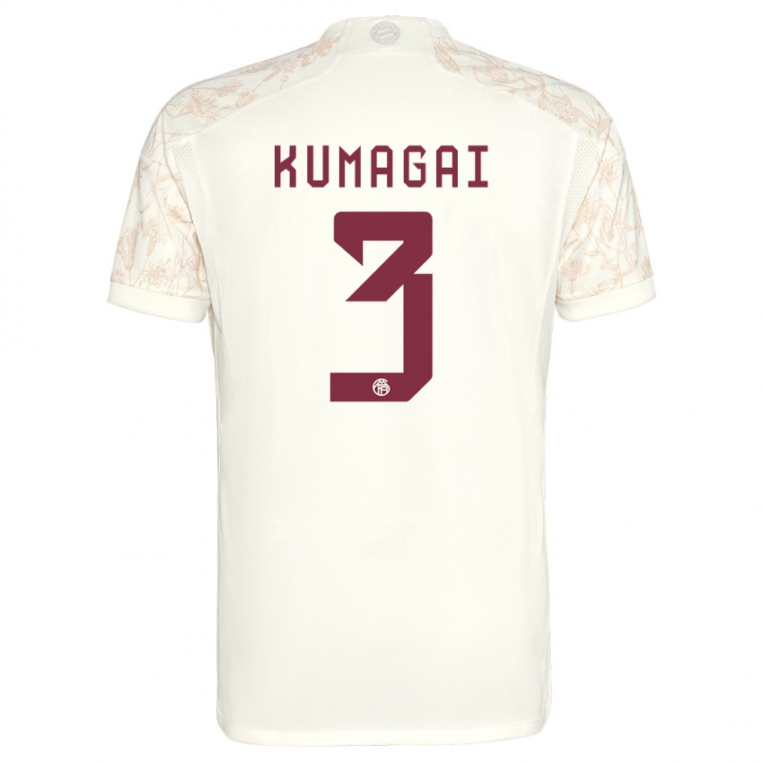 Pánské Saki Kumagai #3 Off White Třetí Hráčské Dresy 2023/24 Dres