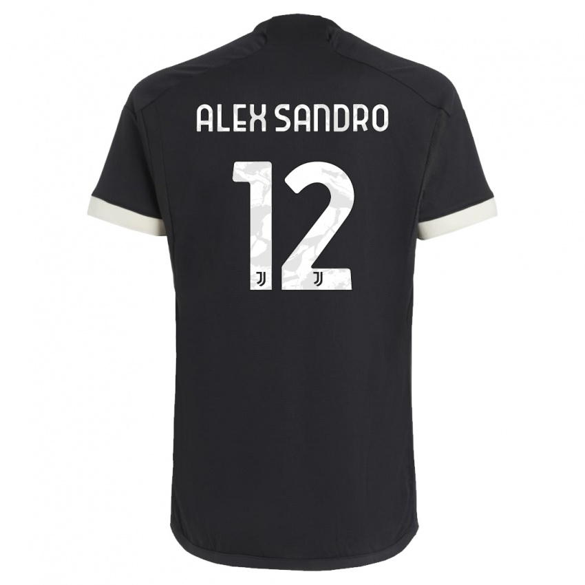 Pánské Alex Sandro #12 Černá Třetí Hráčské Dresy 2023/24 Dres