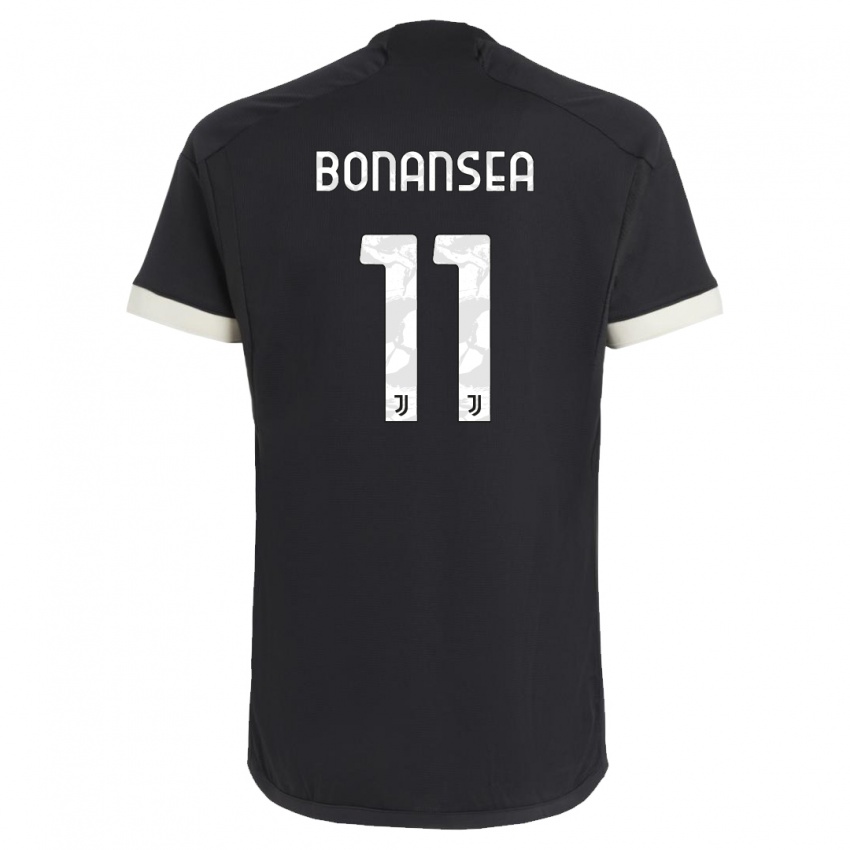 Pánské Barbara Bonansea #11 Černá Třetí Hráčské Dresy 2023/24 Dres