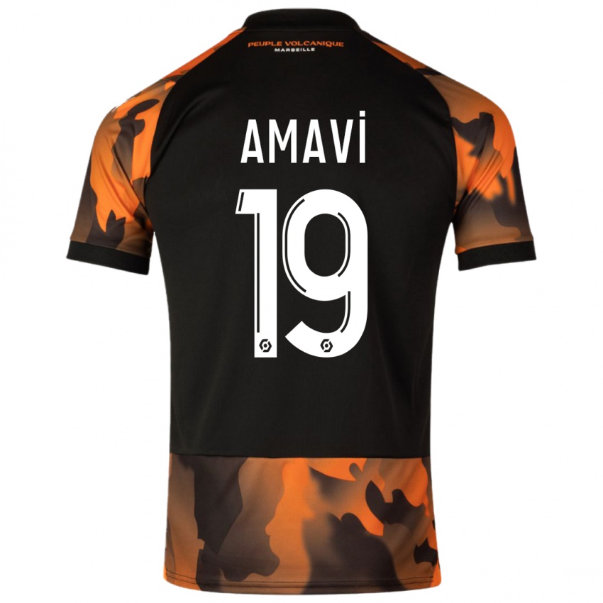 Pánské Jordan Amavi #19 Černá Oranžová Třetí Hráčské Dresy 2023/24 Dres