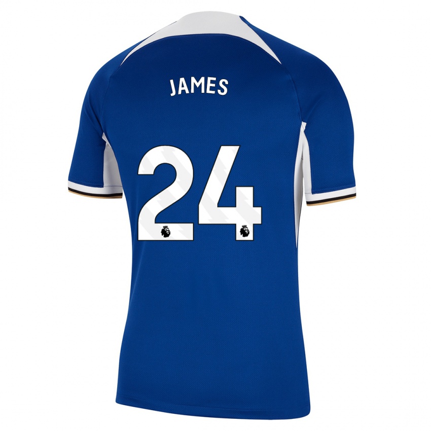 Dámské Reece James #24 Modrý Domů Hráčské Dresy 2023/24 Dres