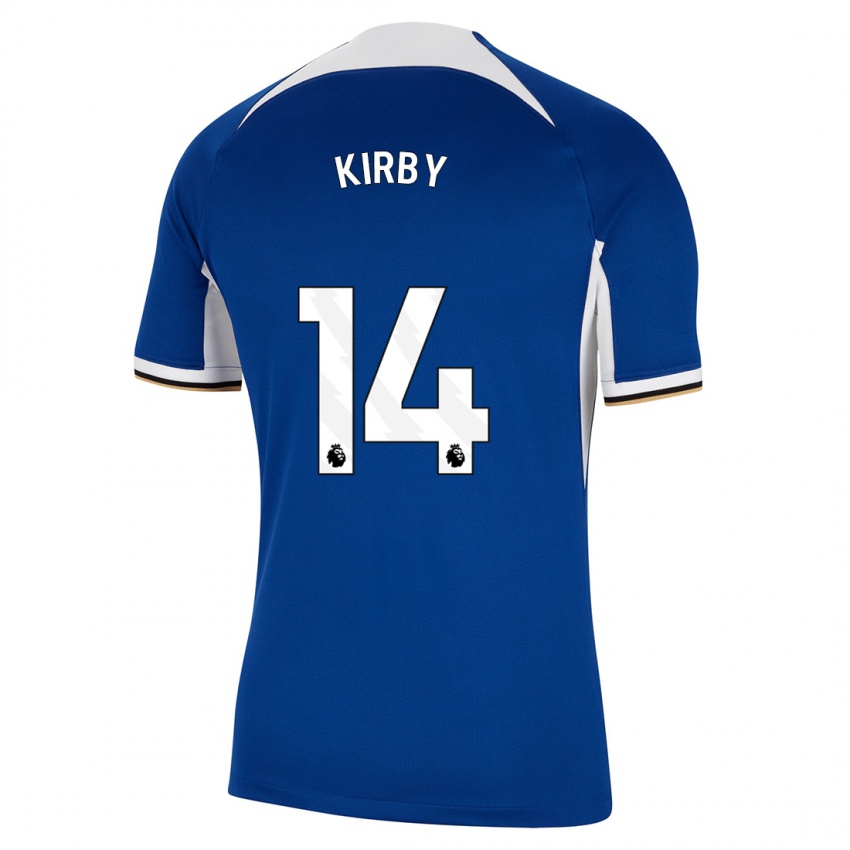 Dámské Fran Kirby #14 Modrý Domů Hráčské Dresy 2023/24 Dres