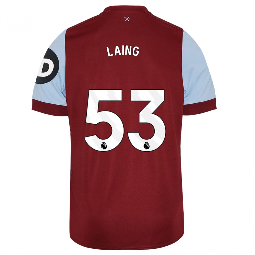 Dámské Levi Laing #53 Maroon Domů Hráčské Dresy 2023/24 Dres