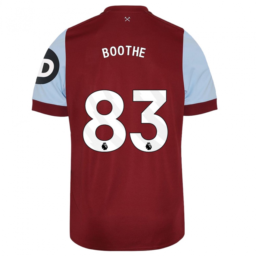 Dámské Sebastian Boothe #83 Maroon Domů Hráčské Dresy 2023/24 Dres