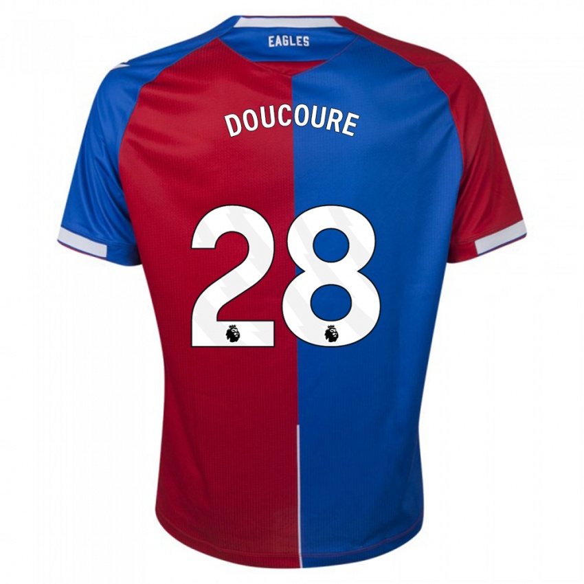 Dámské Cheick Doucoure #28 Červená Modrá Domů Hráčské Dresy 2023/24 Dres