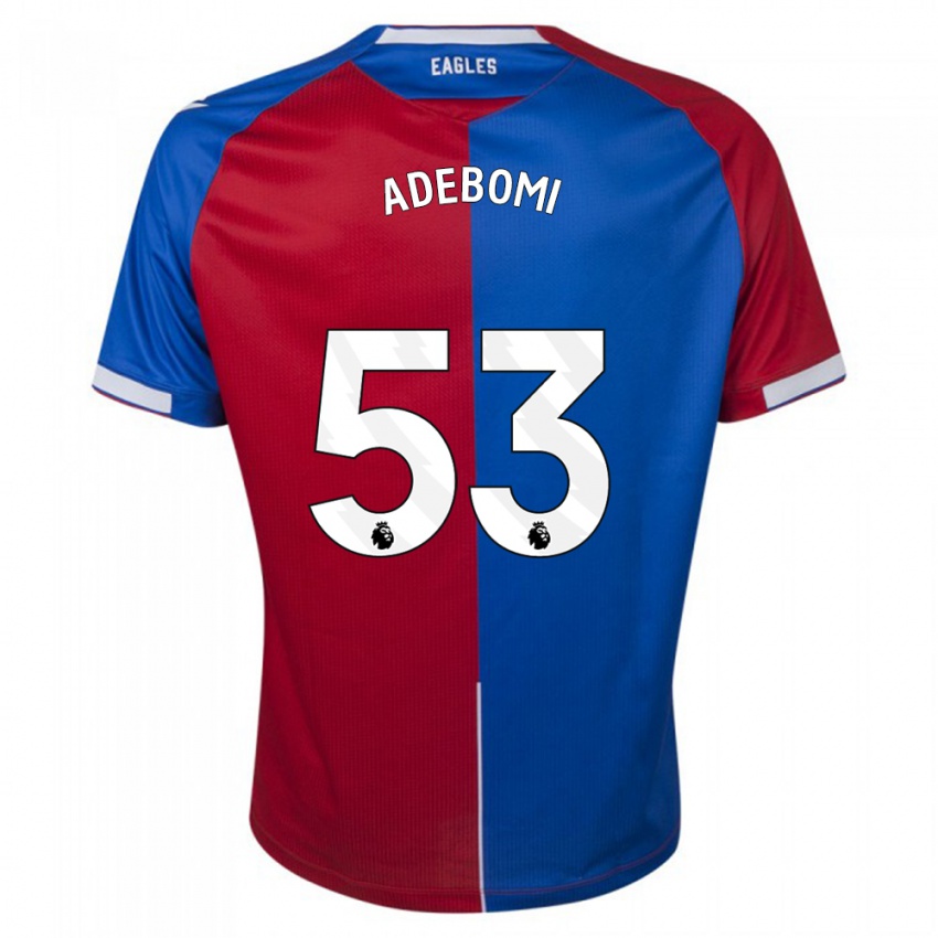 Dámské Ademola Ola Adebomi #53 Červená Modrá Domů Hráčské Dresy 2023/24 Dres