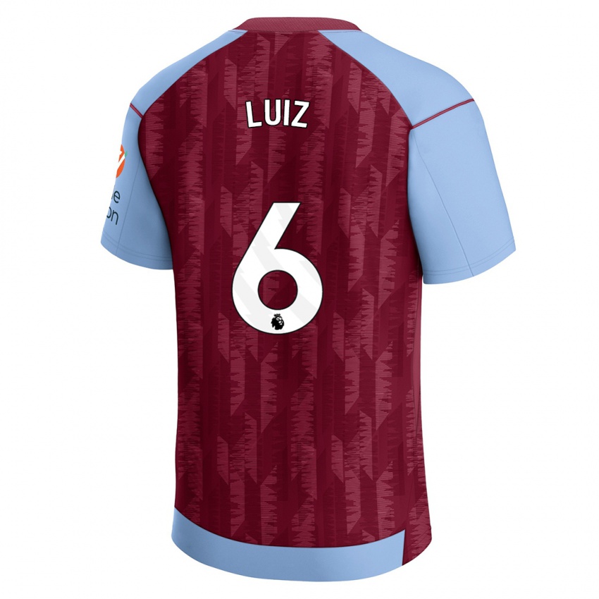 Dámské Douglas Luiz #6 Claretblue Domů Hráčské Dresy 2023/24 Dres