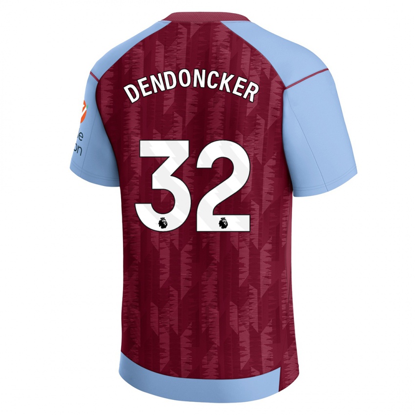 Dámské Leander Dendoncker #32 Claretblue Domů Hráčské Dresy 2023/24 Dres