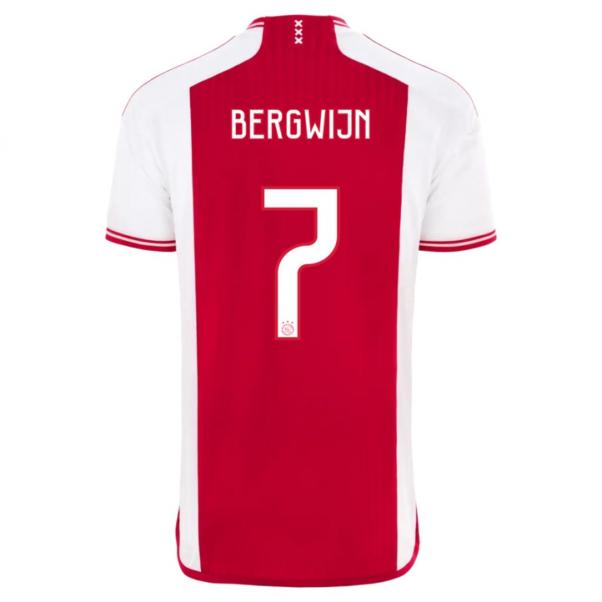 Dámské Steven Bergwijn #7 Červená Bílá Domů Hráčské Dresy 2023/24 Dres