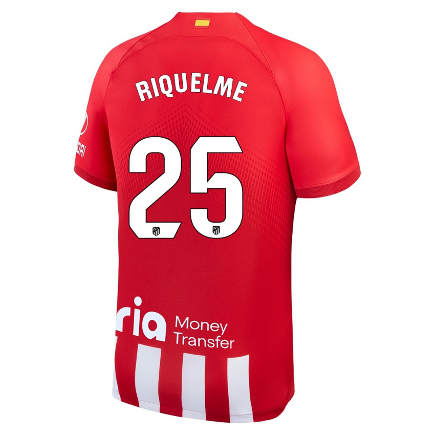 Dámské Rodrigo Riquelme #25 Červená Bílá Domů Hráčské Dresy 2023/24 Dres