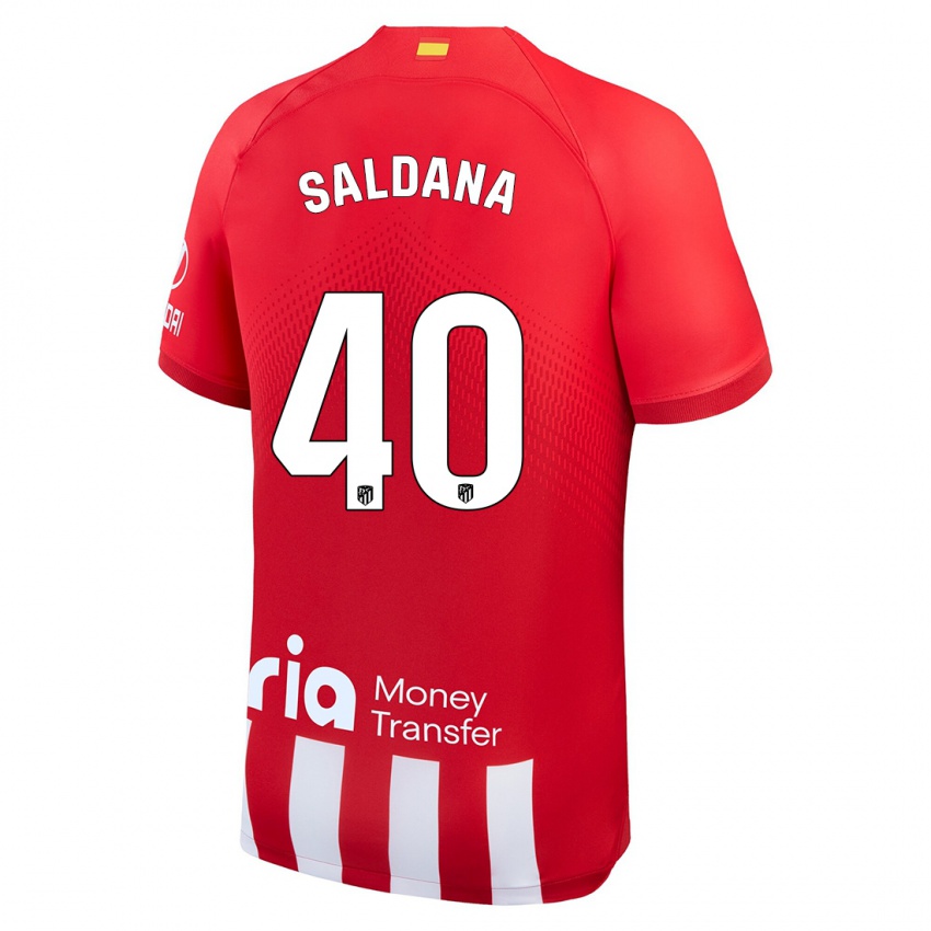 Dámské Jose Saldana #40 Červená Bílá Domů Hráčské Dresy 2023/24 Dres