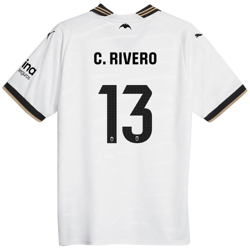Dámské Cristian Rivero #13 Bílý Domů Hráčské Dresy 2023/24 Dres